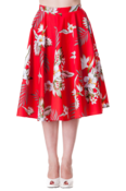 Image of Hell Bunny 'Candy' Skirt - Red