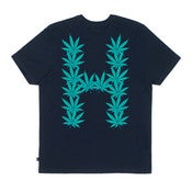 Image of HUF - LEAVES TEE (NAVY)