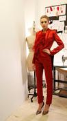 Image of RED TUXEDO PANT