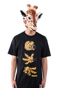 Image of Rock Paper Cut Black Tee - Jeffrey