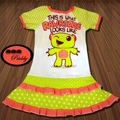 Image of **SOLD OUT** This is What Rawrsome Looks Like Dino double ruffle Dress - Size 9/10