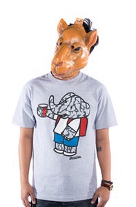 Image of Party Elephante Tee - Grey
