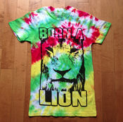 Image of "Born A Lion" Men's T-Shirt - Tie Dye