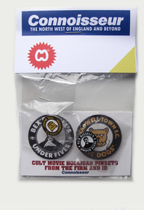 Image of CULT MOVIE FIRMS - 2 PIN BADGE SET