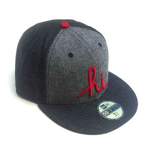 Image of IN4MATION - HI DENIM NEW ERA HAT (CHARCOAL/DRK GREY)