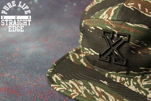 Image of Tiger Camo on Black 5 Panel 