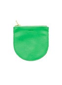 Image of Small Leather Pouch in Jade by Baggu
