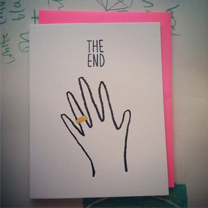 Image of THE END Card