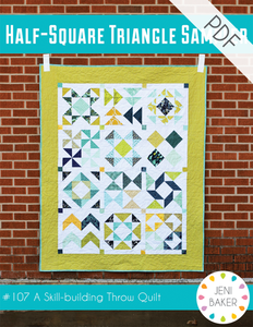 Image of Half-Square Triangle Sampler Quilt PDF Pattern