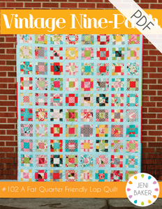 Image of Vintage Nine-Patch Quilt PDF Pattern