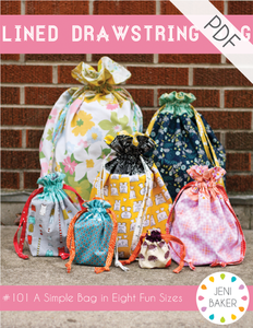 Image of Lined Drawstring Bag PDF Pattern