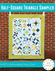 Image of Half-Square Triangle Sampler Quilt PAPER Pattern
