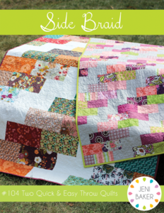 Image of Side Braid Quilt PAPER Pattern