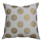 Image of Gone Dotty Gold & White Metallic Cushion Cover 
