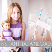Image of American Girl Inspired Party Printables