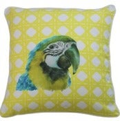 Image of Macaw Linen Cushion Cover 