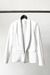ONYX leather blazer (white)