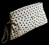 Image of Clutch- Black and White Floral