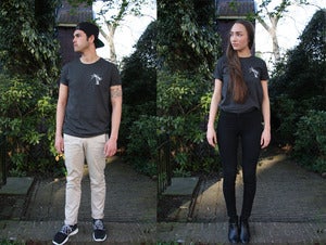Image of SFFRMKRS x DAILYMOVEMENT T-shirt [Dark Heather Grey]