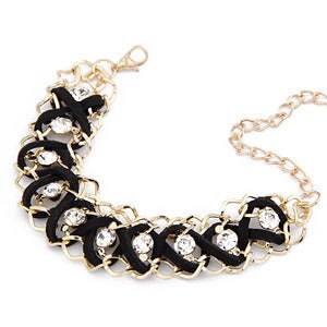 Image of Diamante Bracelet - Black
