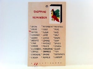 Image of VINTAGE SHOPPING REMINDER