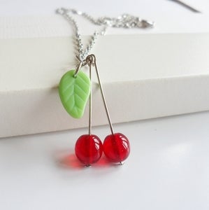 Image of Cherry Necklace (silver)
