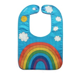 Image of Baby Bib - Somewhere Over The Rainbow