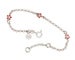 Image of Red Daisy Charm Bracelet