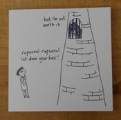 Image of 'Rapunzel' blank greeting card