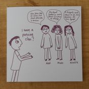 Image of 'Punning Clan' blank greeting card