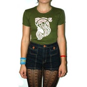 Image of From Bubblegum To Sky - Girl's Queen Olive Tee