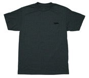 Image of Script Embroidered Pocket Tee - Heather Charcoal
