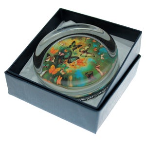 Image of Paperweight - Butterflies on Blues/Greens