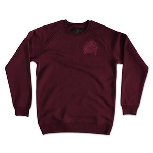 Image of Logo Discrete Crew Neck - Burgundy