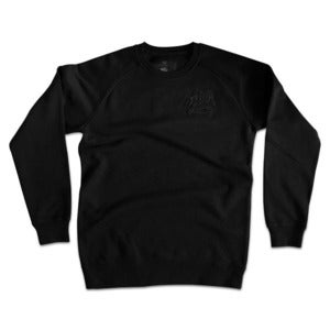 Image of Logo Discrete Crew Neck - Black