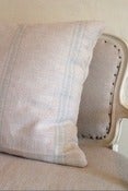 Image of French Grain Sack Inspired pillow cover