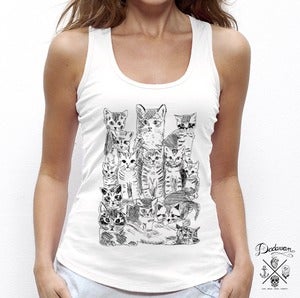 Image of Debardeur femme blanc Pussycats