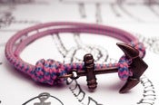 Image of Pulsera Cabo Nudos Rosa/Azul