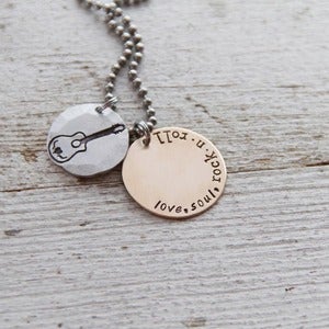 Image of Love, Soul, and Rock-n-Roll necklace
