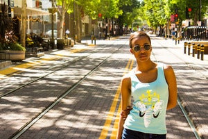 Image of Light Blue Elephant Tank