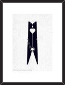 Image of Clothespin kiss