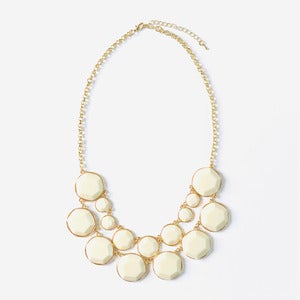 Image of Ivory Jewel Bib Necklace