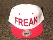 Image of Freak Snap Back (white & red)