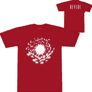 Image of T-Shirt 'Flower/Clock' RED/WHITE [New Design]