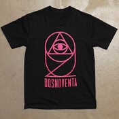 Image of Dosnoventa Big Logo Tee - Black / Pink Houston 