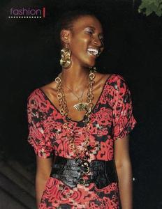 Image of Golden Geisha Fan Necklace **As seen in Black Beat Magazine** Nov. '08