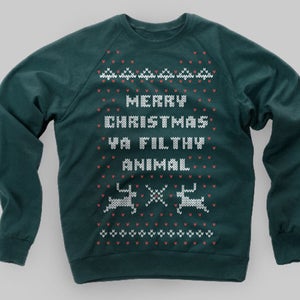 Image of Home Alone Christmas Sweater Crewneck Sweatshirt