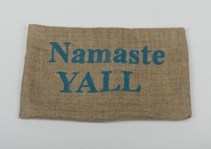Image of Namaste Yall Burlap Pillowcase
