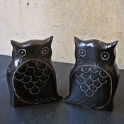 Image of owl salt + pepper shakers