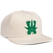 Image of HUF x SNOOP - 420 SNAPBACK (NATURAL)